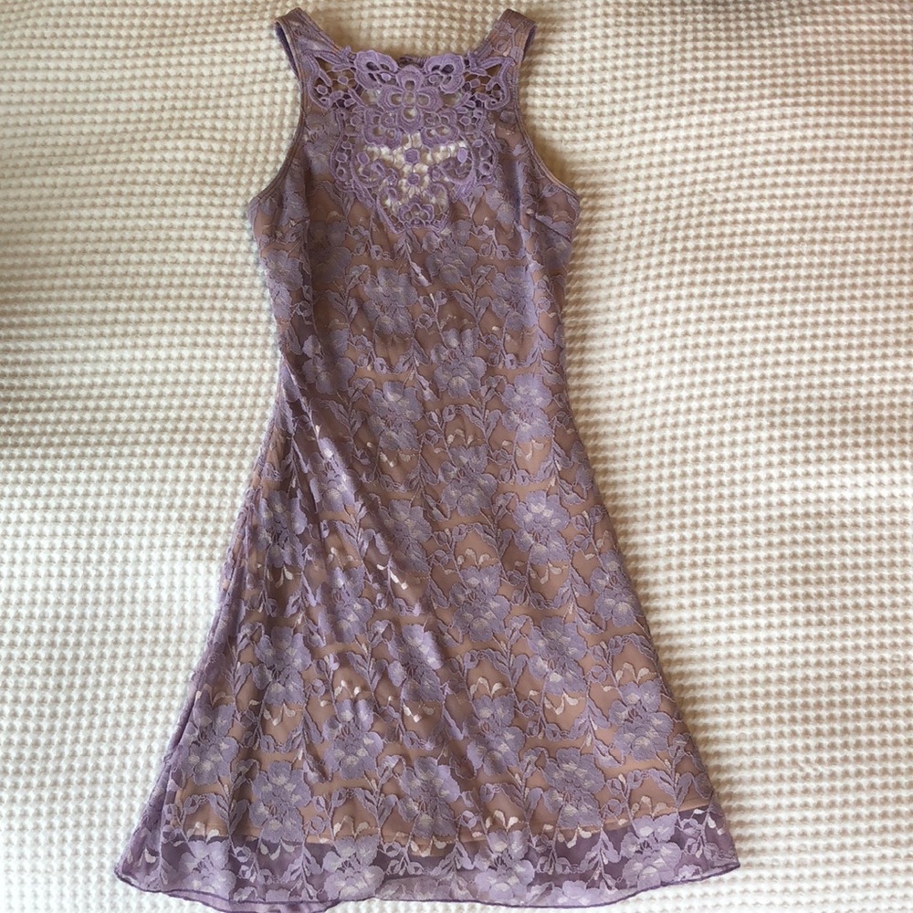 Lilac lace dress